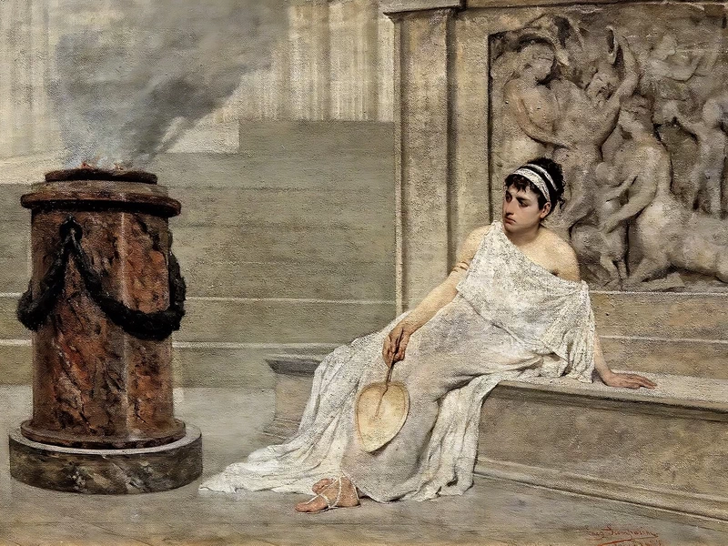 1845-Eugenio Scomparini - La vestale antica - Musei civici - Santa Caterina